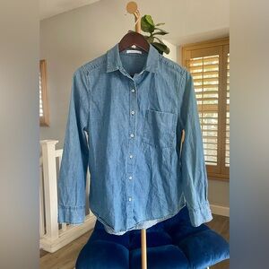 Everlane Denim Shirt Long Sleeve Women’s Size L